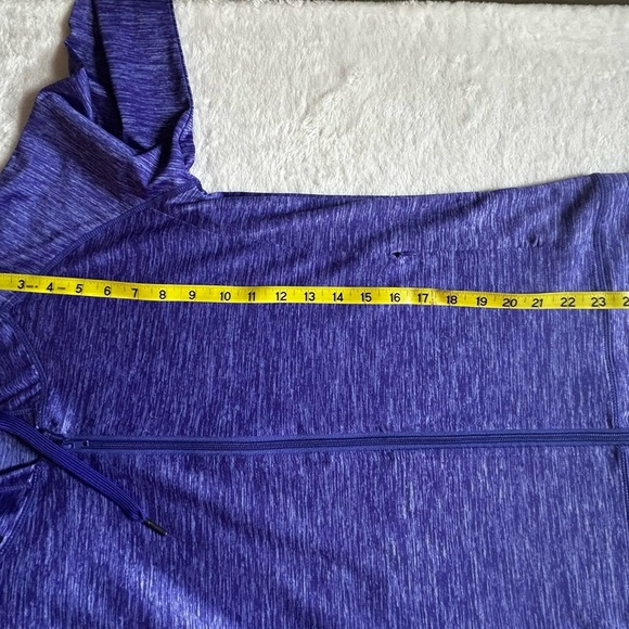 Pinspark Women's Heathered Purple Workout Sporty Zip Hooded Jacket Size M - Picture 7 of 10